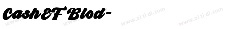CashEF Blod字体转换